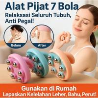 Gambar Alat Pijat Badan Seven Beads – Roller Terapi Tulang Belakang, Redakan Pegal dan Nyeri Otot, COD dari Home Pulse Essentials Kab. Gresik 1 Tokopedia