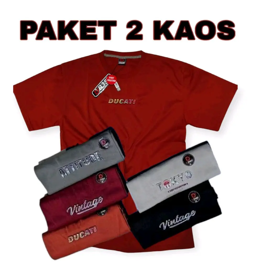 PAKET 2 KAOS DISTRO 50RIBU SEMI KATUN 24S
