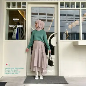 Calla  Skirt (Basic Skirt) Rok Linen Panjang Wanita