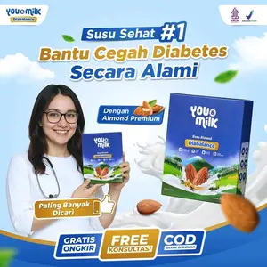 [ORIGINAL] 1 BOX You And Milk Diabalance Susu Almond Bantu Cegah Diabetes Secara Alami Halal & BPOM