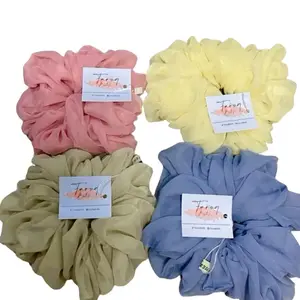 FARUQ-SCRUNCHIE/CEPOL HIJAB bahan paris Jepang RINGAN DAN KARETNYA ANTI MELAR