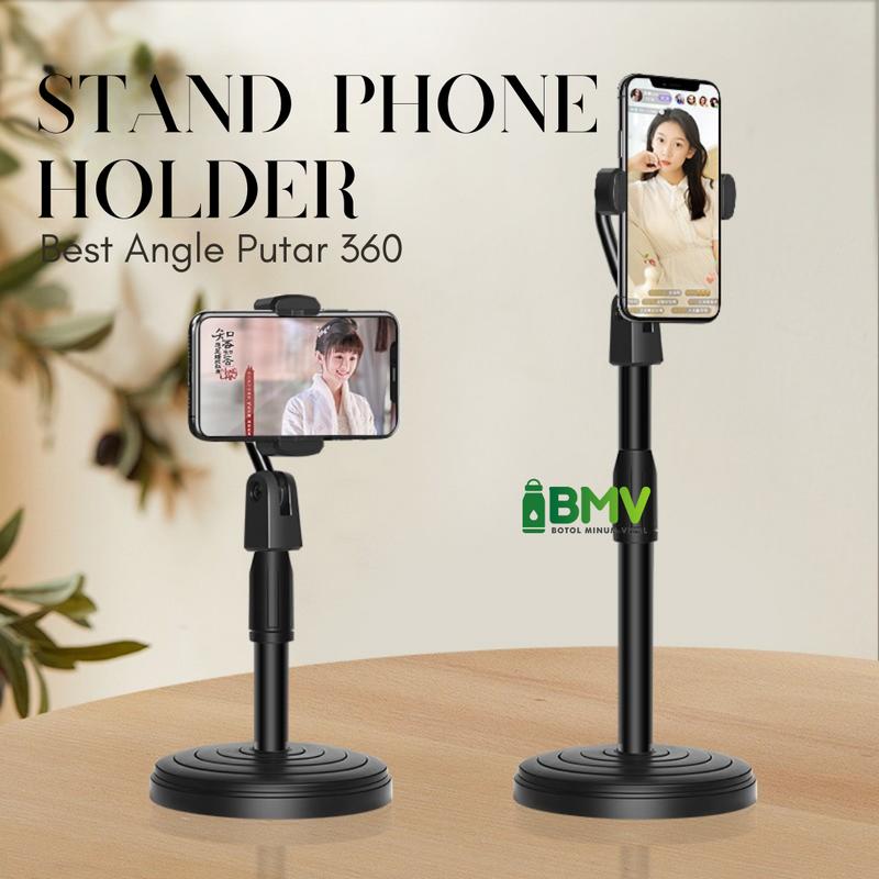 Product Introduction of Phone Stand Holder Handphone Standing Selfie Broadcasting Conten Video 0