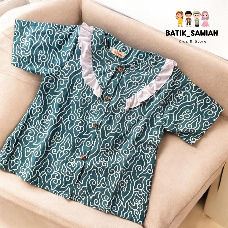 Product Introduction of ATASAN BATIK ANAK PEREMPUAN MEGAMENDUNG MERAH TOSKA PINK BAKAN KATUN FASHION TERBARU MOMS 34