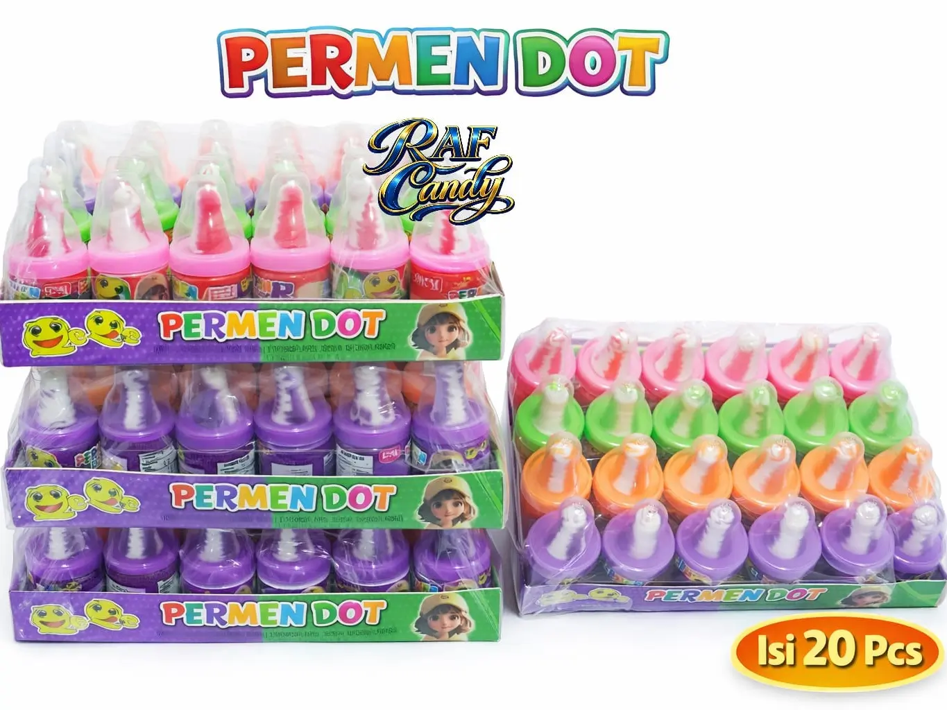 Permen Dot Aneka Rasa 20 Pcs Lunak permenjado el