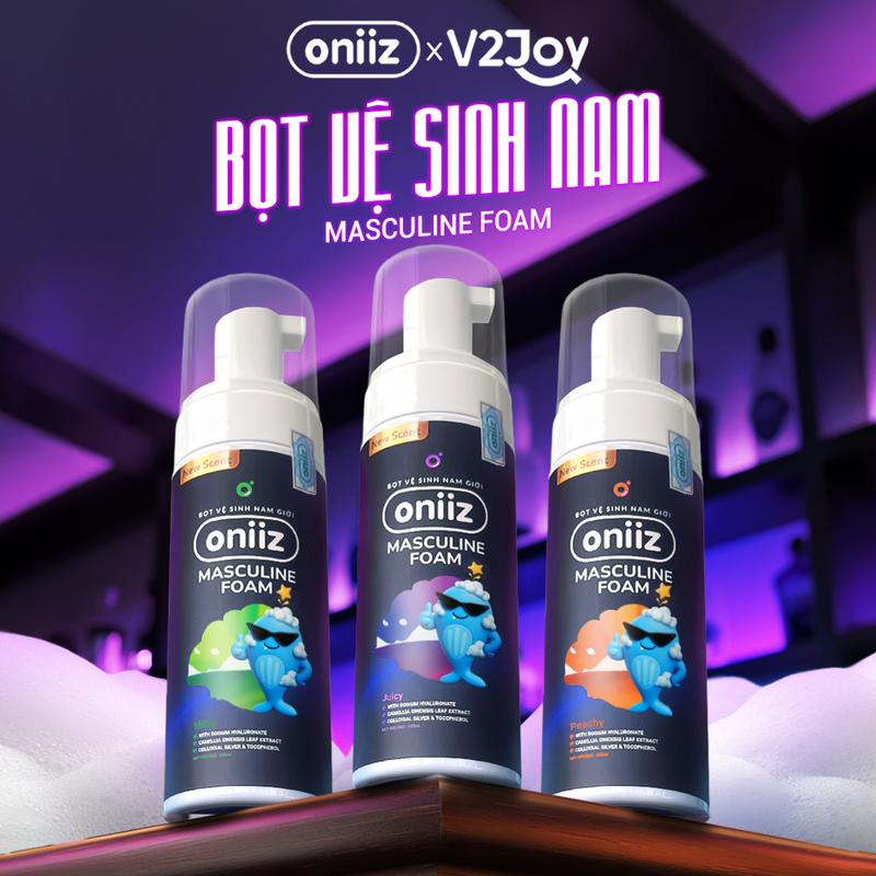 Bọt vệ sinh nam giới Oniiz Plus - Dung dịch Masculine Foam sạch sâu dưỡng ẩm hương cocktail 145ml