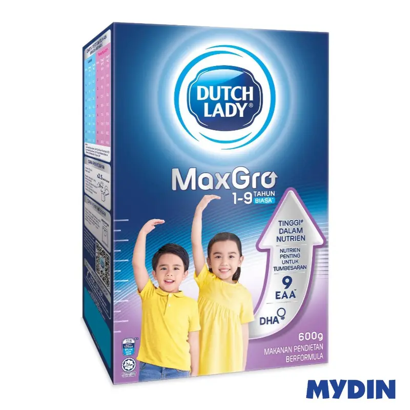 Dutch Lady MaxGro 1-9 Tahun Polos (600g) - TikTok Shop Malaysia
