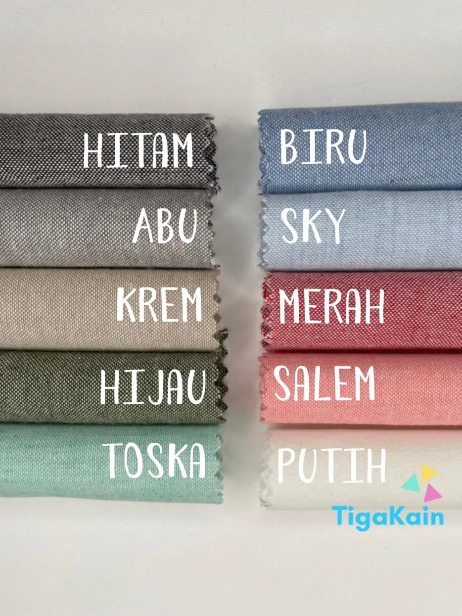 1 Meter Kain Katun Oxford Bahan Cotton Oxford