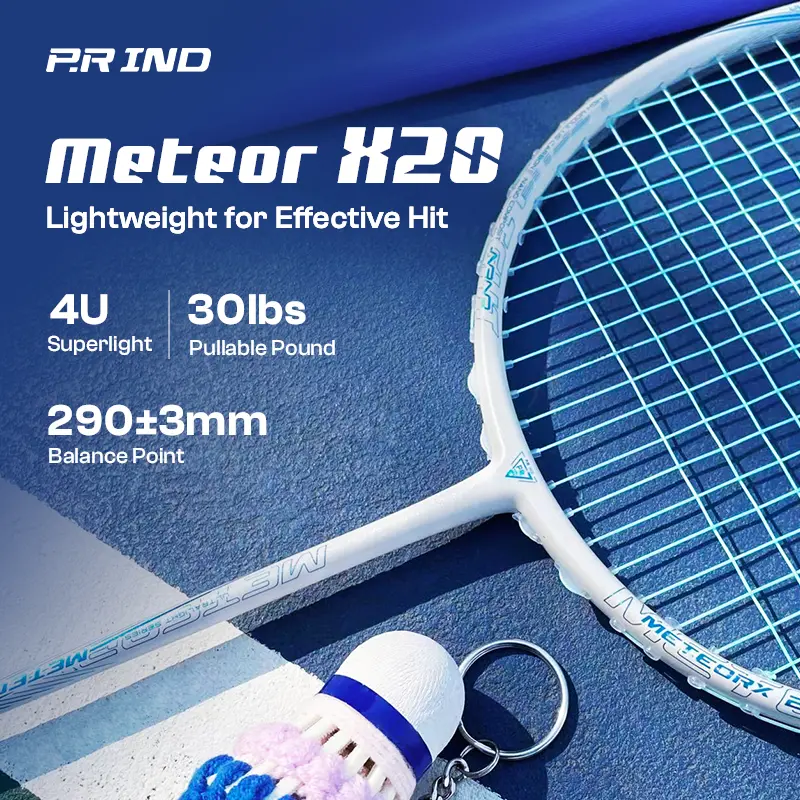 LIMITED PROMOTE FREE GRIP & TAS ｜CONTROL BALANCE Raket Badminton METEOR X20 | HUNDRED Carbon Fiber Original | Free Grip & Tas (Purui/PR) 0