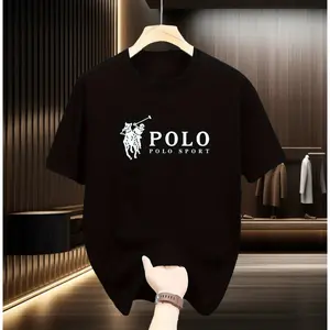 Kaos Unisex Katun 220g Lengan Pendek Kerah Bulat 24s Nyaman dan Lembut Cocok untuk Pria dan