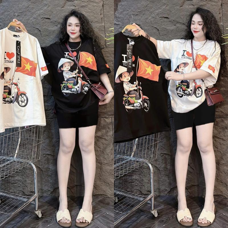 Set Đồ Bộ Nữ QBN Lửng Quần THUN TĂM LẠNH In TÔI YÊU VIỆT NAM  [BIGSIZE 45-85KG] Women