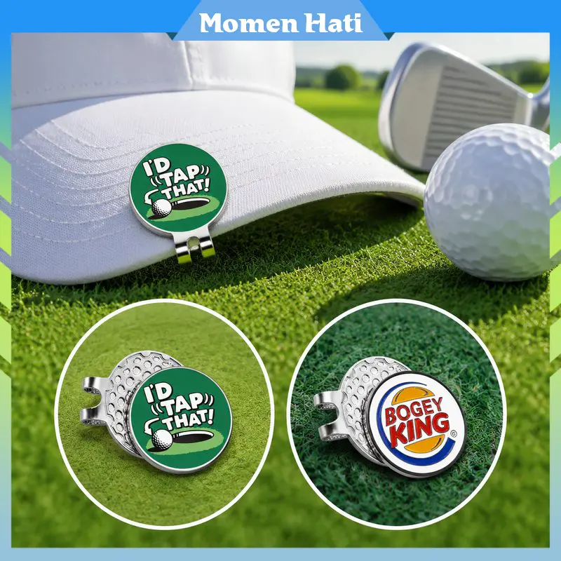 Ball Marker Magnetic Hat Clip Golf Klip Topi Golf Magnet Tidak Mudah Lepas
