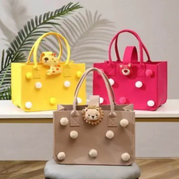 WWEISHOP TAS WANITA CADDY BAG LUCU / TOTE BAG TAS JINJING WANITA TAS TRAVELLING BAYI/TAS POPOK PERALATAN/ TAS SERBAGUNA