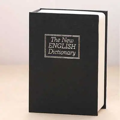 [ COD ] HOMESAFE Kotak Buku Kamus Hidden Security Box Dictionary Book Key Lock - KBS-803
