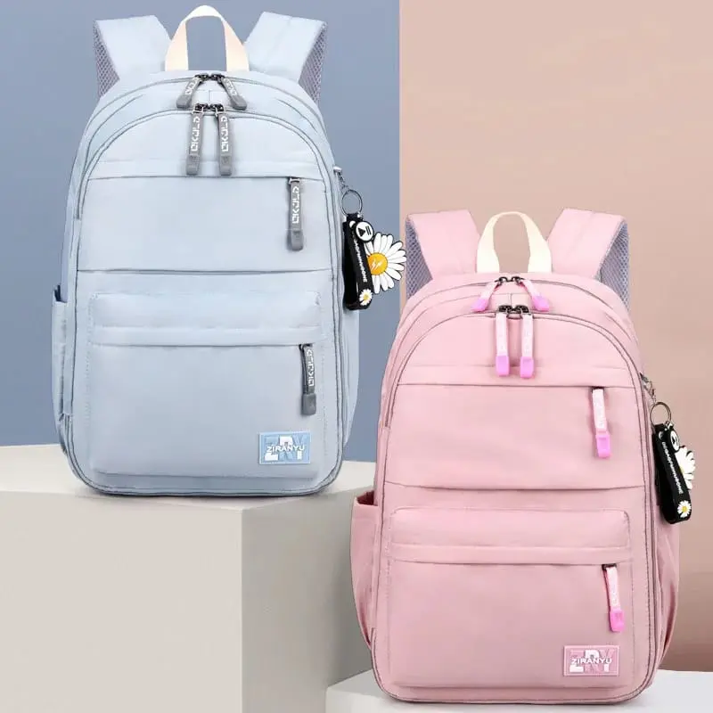 Tas Ransel Sekolah Anak Perempuan Gaya Kulkas Tas Punggung Anak Polos Tas Sekolah Anak Cewek SD Terbaru Fashion 6