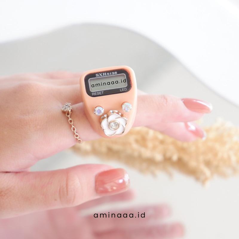 aminaaa.id - basic sxh ring flower tasbih digital cantik terbaru TA06 5