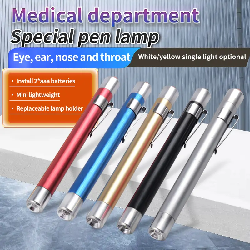 Special for medical care penlight double light professional medical eye friendly eye/ear/nose/ examination special Mini medical flashlight