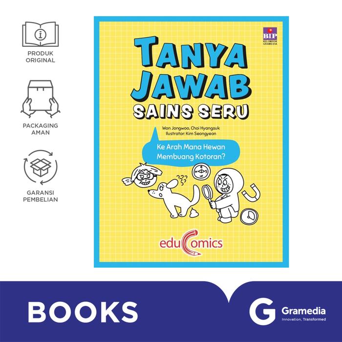 Gambar Gramedia Buku Seri Tanya Jawab Sains Seru: Ke Arah Mana Hewan Membuang Kotoran? (Won Jongwoo) dari Gramedia Kota Administrasi Jakarta Utara Tokopedia