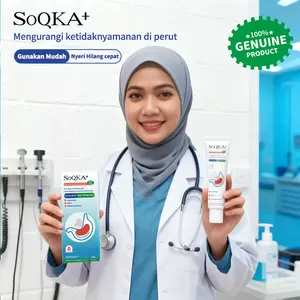 SoQKA+Tummiva gel herbal original 100% herbal lambung comfort untuk mengurangi ketidaknyamanan di perut dengan gunakan mudah dan nyeri hilang cepat massage  gel