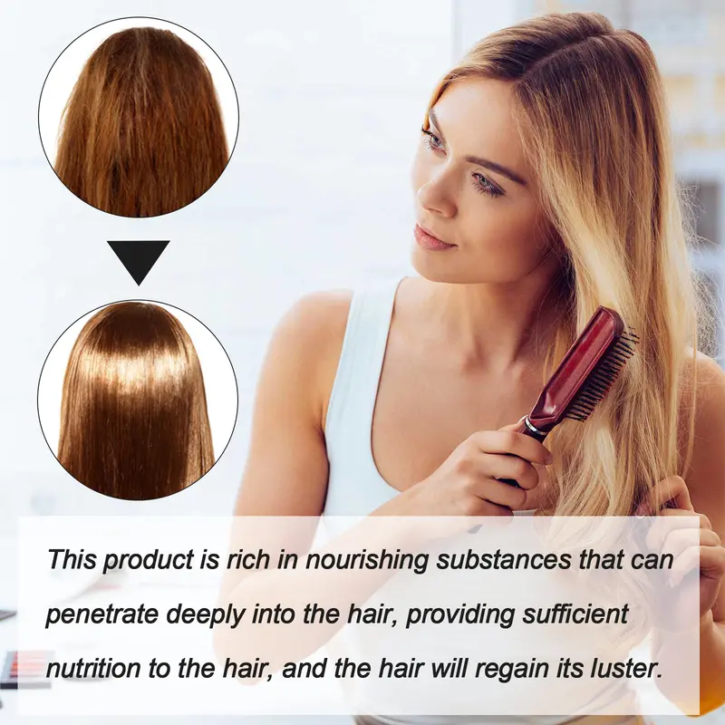 Semprotan Pelurus Rambut Pengoreksi Protein, Menghindari Peregangan, Tahan Lama untuk Penataan, Menghaluskan Rambut Kering dan Memperbaiki Rambut Bercabang yang Rusak 4