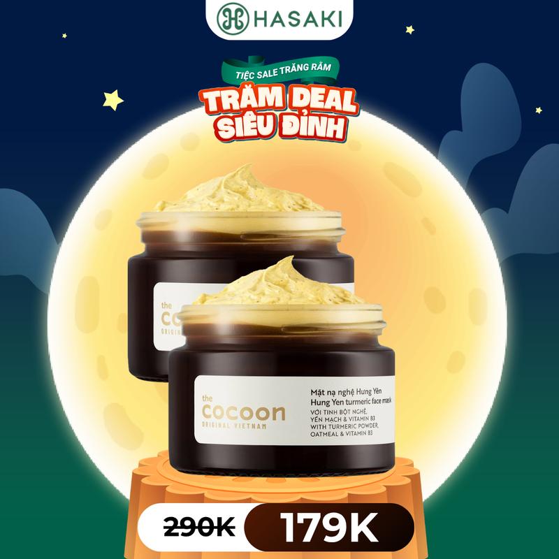 Combo Mặt Nạ Nghệ Hưng Yên Cocoon Mask Dưỡng Da 30ml | HASAKI BEAUTY