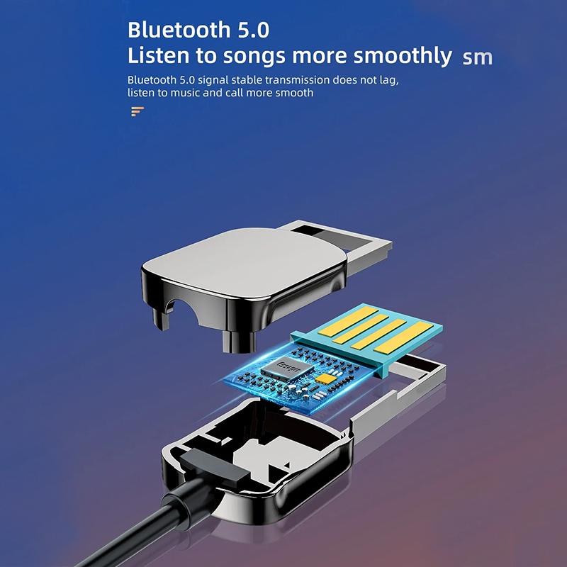 Product Introduction of Bluetooth Audio Receiver Dongle USB To 3.5mm Jack Car Audio Aux Bluetooth 5.0 Handsfree Kit 38