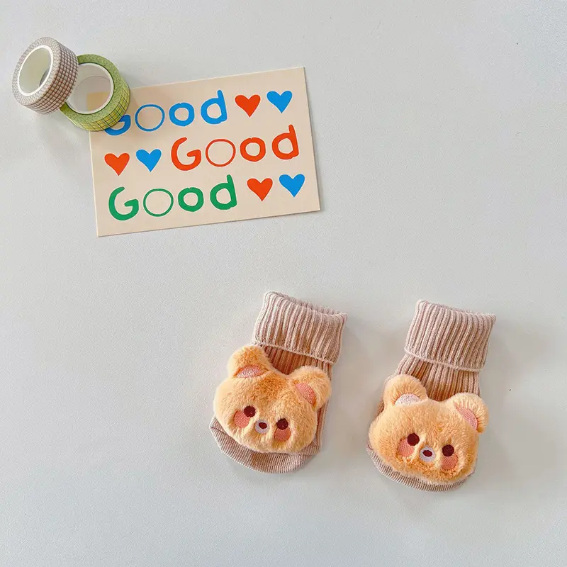 Tất Trẻ Em Bé Thiết Kế Hoạt Hình Dễ Thương, Phong Cách Mùa Thu, Tất Ống Giữa 7