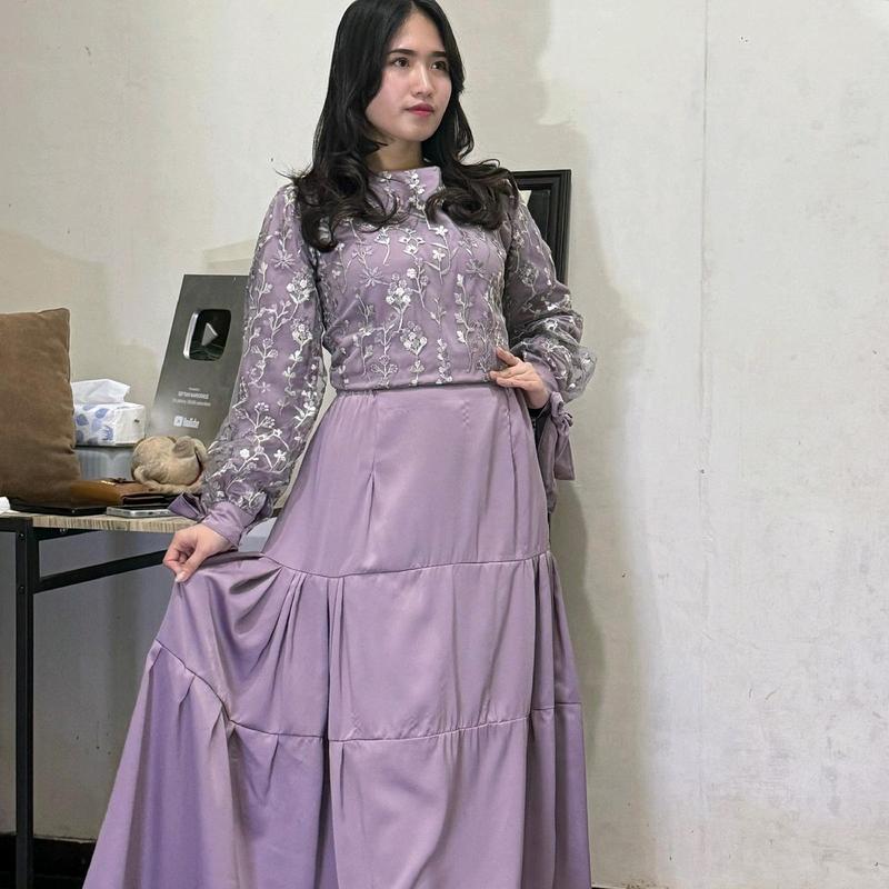 Etutu Set ADELE warna ungu  soft 1