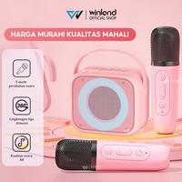 Gambar [COD]Winland Speaker Bluetooth Karaoke 1/2 MIC KTV Cute Wireless Luar Ruangan Speaker Nirkabel Pink Putih wireless karaoke  speaker - Pink dari winland pretty Kab. Tangerang 3 Tokopedia