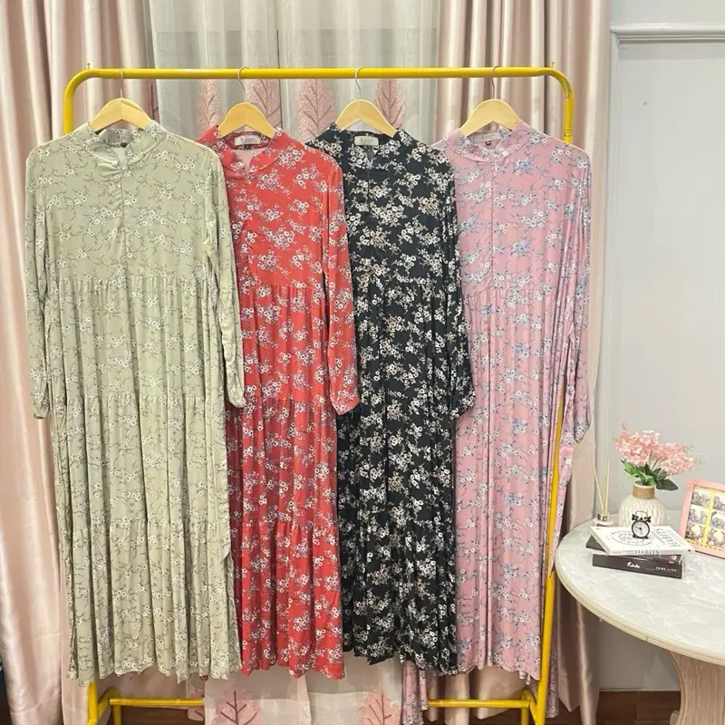 Hania Dress Gamis Wanita Gamis Rayon Dewasa