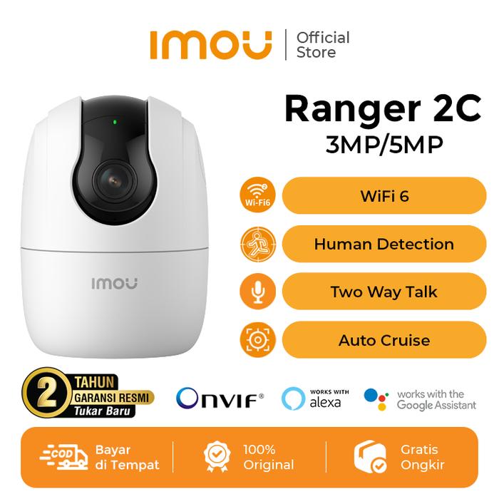 Promo IMOU Ranger 2C 3MP/5MP Kamera Smart CCTV Wi-Fi Indoor Human ...