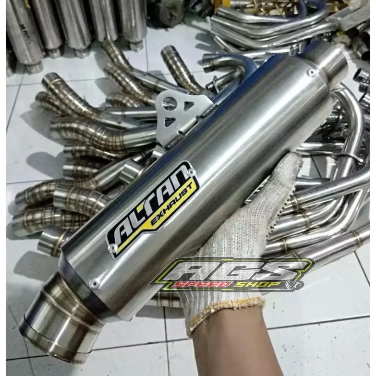 Slincer Altan SuperCopy Grade A type Bulat jenong Free pir & Sticker Motorcycle Suara bass padet Ngisi