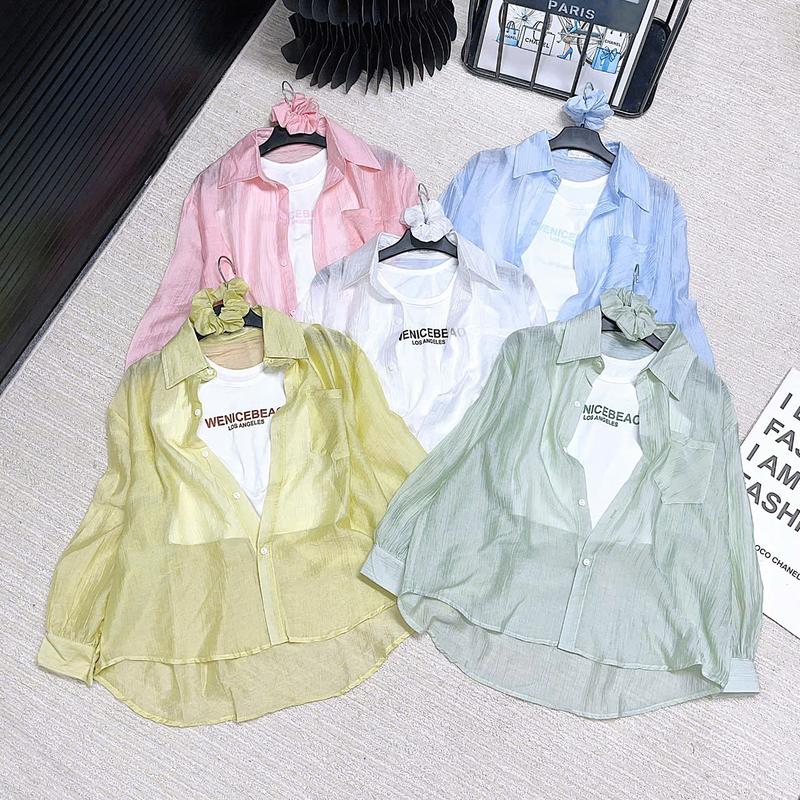 Áo So Mi Ngắn Tay Nữ Nhiều Màu Chất Lụa Cát Hàn Phong Cách Hàn Quốc  Thêu QIHO | BigBuy360 - bigbuy360.vn