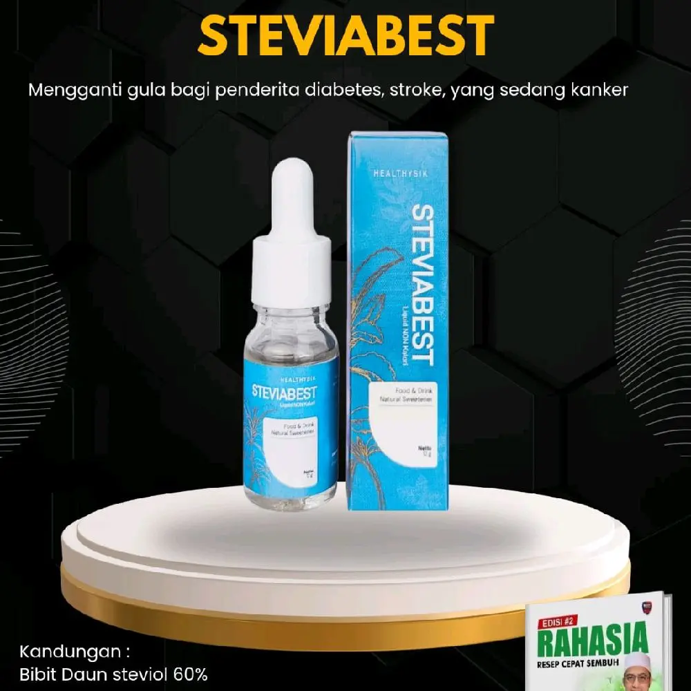 STEVIABEST Pemanis Alami Menyehatkan Sugar Stevia Gula Nol Tetes - Tanpa Kalori dan Gula Tambahan - Food