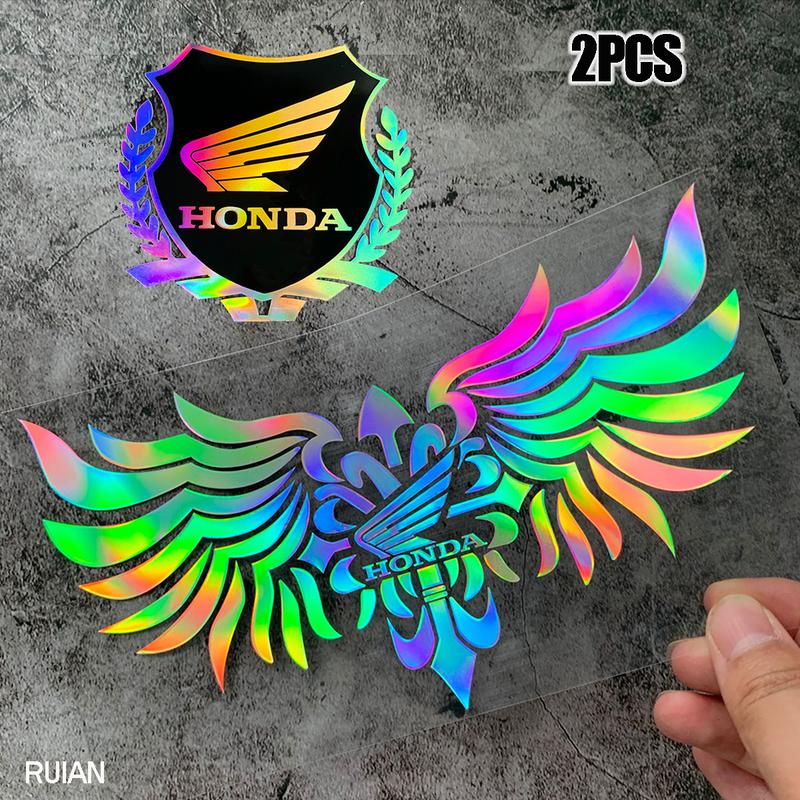 Nhãn dán xe máy Honda Logo 6cm X 5.6cm cho Honda Click 125i 150i Vario 160 Vario 125 150 BEAT Wave 110 VISION lead Dream Xe máy chống thấm nước Decals sửa đổi trang trí Tem
