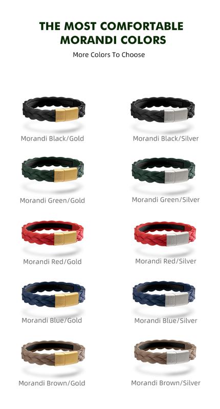 Product Introduction of New Power Ionics 3000ions Morandi Colors Men Womens Fashion Wristband Bracelet Balance Energy Balance Human Body Free Engrave 9