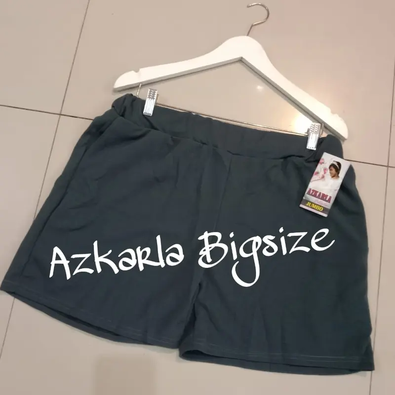 HOTPANTS POLOS EXTRA JUMBO BB 90-135 KILO BY AZKARLA TERLARIS,TERYAMAN DAN BERKUALITAS #celanaootd#celanajumbo 4