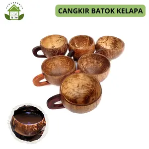 Cangkir Batok Kelapa Gelas Tempurung Kelapa Premium SATUAN