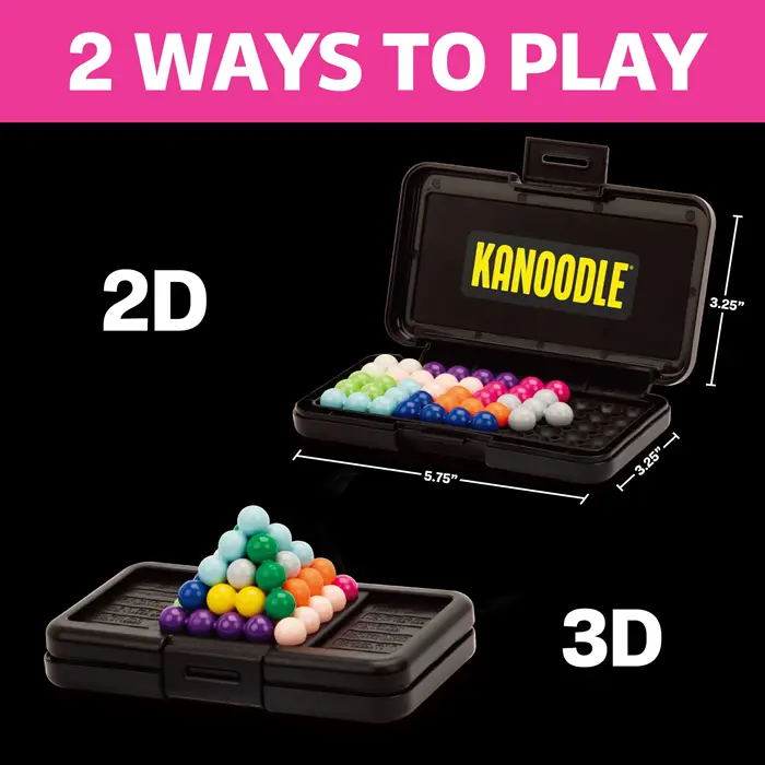 Educational Insights Kanoodle Brain-Bending 2D And 3D Logic Puzzle Game, Mainan Edukasi Logika 2D & 3D untuk Anak Dan Dewasa 2