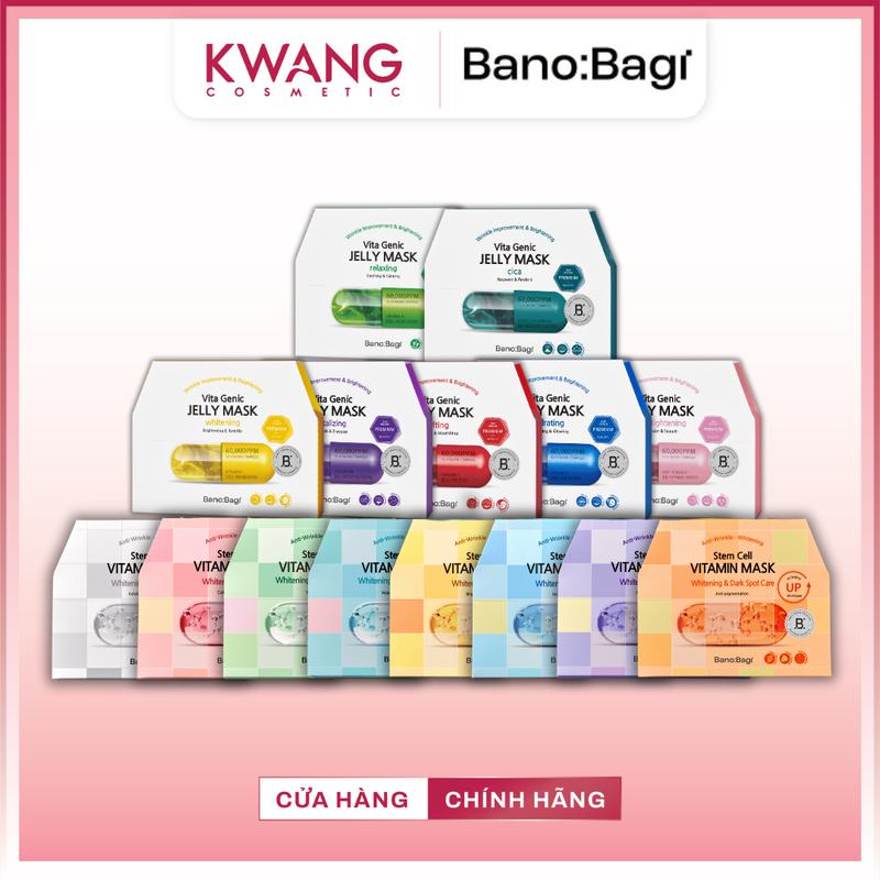  Hộp 10 miếng Mặt Nạ BANOBAGI Vita Genic Jelly Premium và Stem Cell Hàn Quốc 