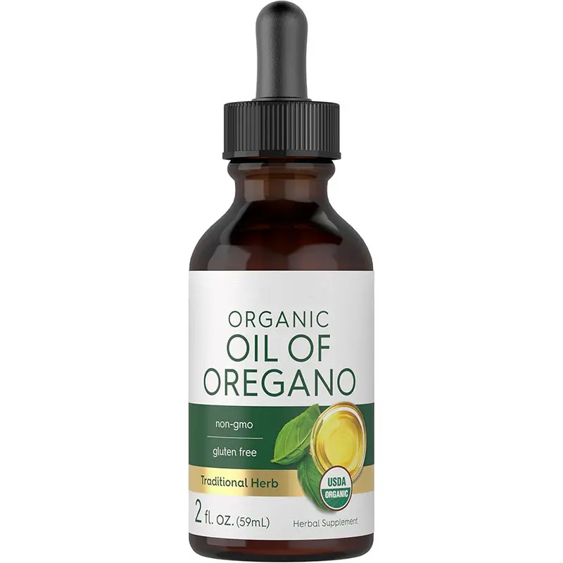 Organic Oil of Oregano Liquid Drops | 2 fl oz | Vegan Herbal Supplement | Non-GMO, Gluten Free oregano oil herbal Body Care