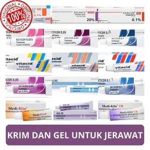 Niaclear / Niacef / Glycore / Azhaaa Krim / Evalhenn Krim Gel / Zelfhaceee Krim /  Benzholaccc Gel / Rethicoreee Krim / Vithacidee / Krim - Membantu Mengatasi Kuilit Berjerawat dan Kulit Glowing