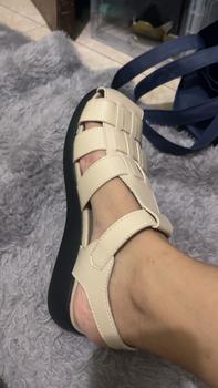 Product Review of Le Bianca ALY 21-0900 Sepatu Sendal Wanita Flat Sandal Army from N**a 3