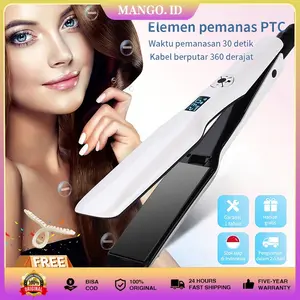 Catokan Rambut 44mm NEW 2in1 Keriting Pengeriting Rambut Dengan Layar LCD Pengunci Cerdas General PTC Hair Straightener