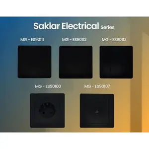 MORGEN Tipe MGES-901 " Saklar Electrical Series " Stop Kontak, Saklar Engkel, Saklar Seri, Saklar Triple, Outlet Antena TV IB TANAM
