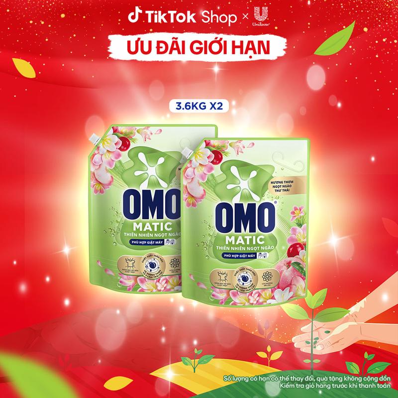  Combo 2 Nước Giặt Omo Matic Hương Thiên Nhiên Ngọt Ngào Túi 3.6kg  1  