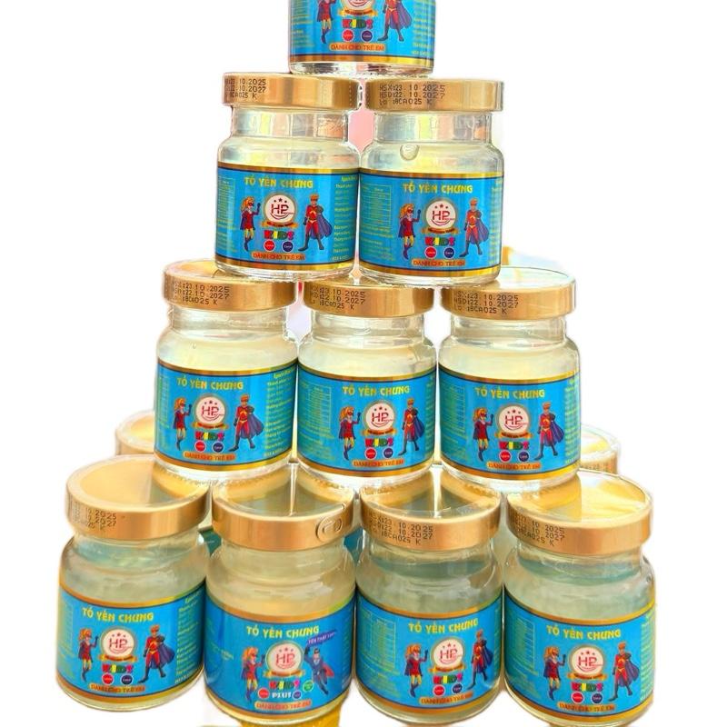  Combo 10 hũ yến chưng sẵn cho trẻ em 50% yến sào  tương đương 6gram yến tươi 1 hũ 70ml   Bổ sung các Vitamin D Canxi,Lyzine Men Vi Sinh... hỗ trợ cải thiện tiêu hoá hỗ trợ tăng đề kháng cải thiện sức khoẻ cho bé từ 12 tháng tuổi 