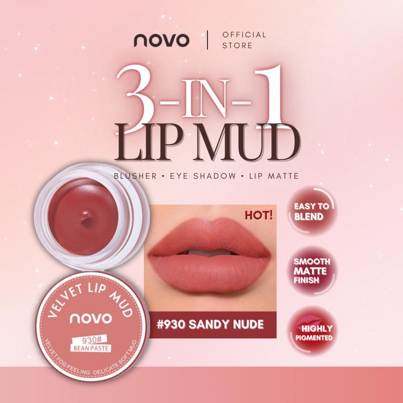 Novo 5461 – son môi dạng bùn có kết thúc lì mịn như gel, mang lại vẻ ngoài tự nhiên.