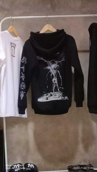 Product Review of MRJN - Black Hoodie Hollow fleece sweater from H**n 0