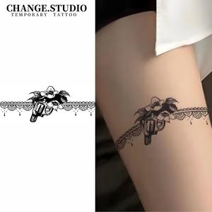 Hình Xăm Tạm Thời, Thiết Kế Hình Xăm Vòng Chân Gợi Cảm, Kéo Dài Trong 15 Ngày, Không Thấm Nước, Không Lo Ma Sát. Miếng Dán Hình Xăm