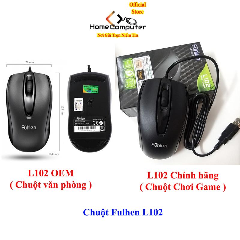 Chuột chơi game chuột máy tính văn phòng Fuhlen L102 chính hãng & OEM chuột gaming quốc dân